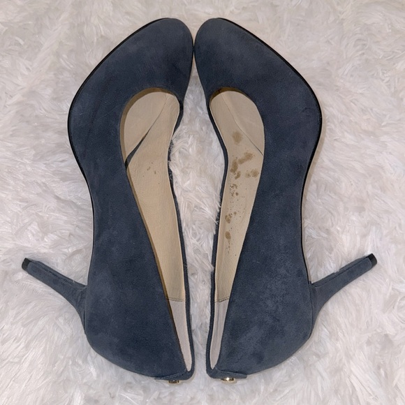 Brand New- Michael Kors Blue Suede Heels- Size 7.5 - Picture 6 of 8